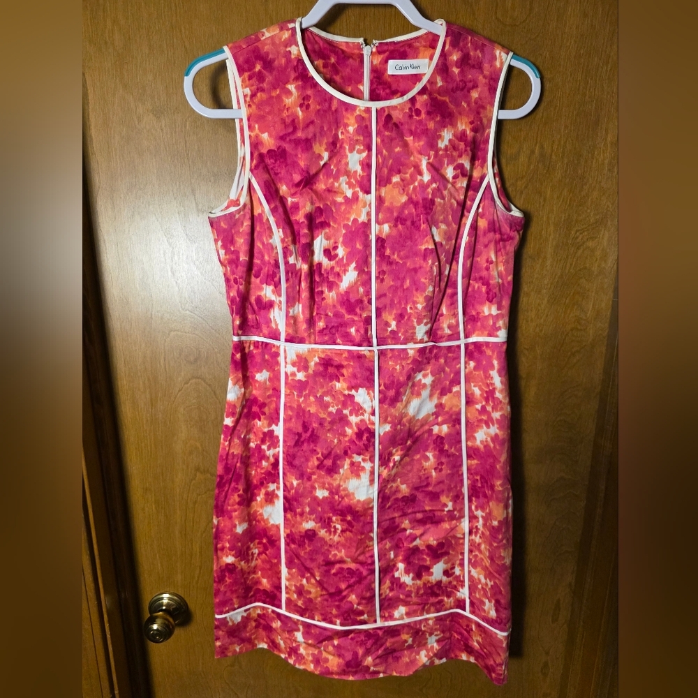 Calvin Klein Floral Sleeveless Dress